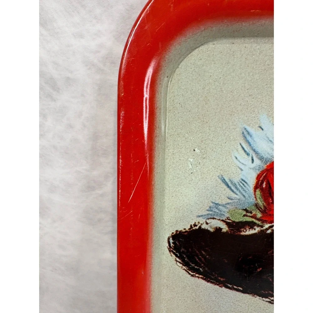 Vintage Coca-Cola Metal Serving Tray Hamilton King Girl Red Tin Sign‎ 13x10